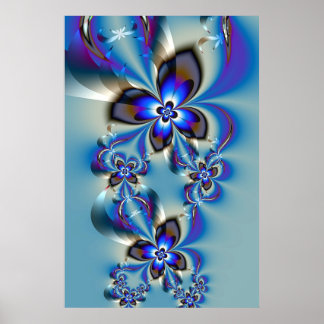 Flowers in winter poster