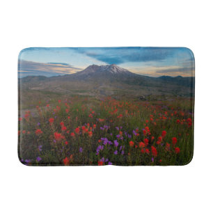 Flowers Indian Paintbrush & Penstemon Bath Mat