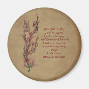 Flowers Inspirational Quote Magnet
