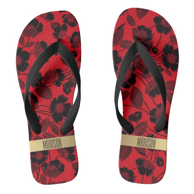 Flowers Jandals (Footbed)