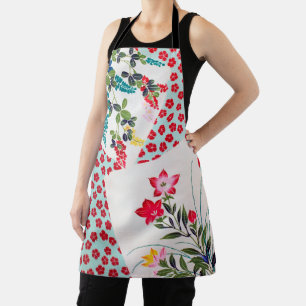 Flowers, Japanese Design Apron