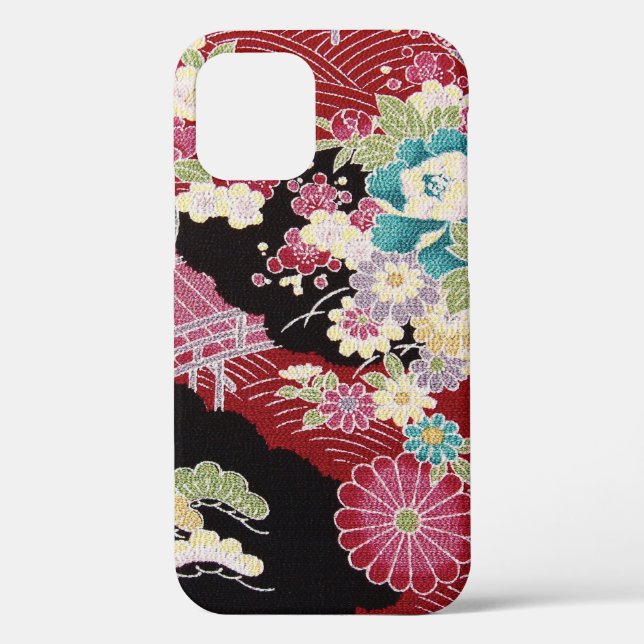 Flowers, Japanese Design Case-Mate iPhone Case (Back)
