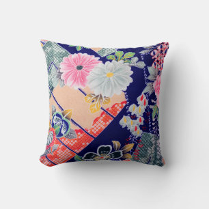 Flowers, Japanese Design Cushion