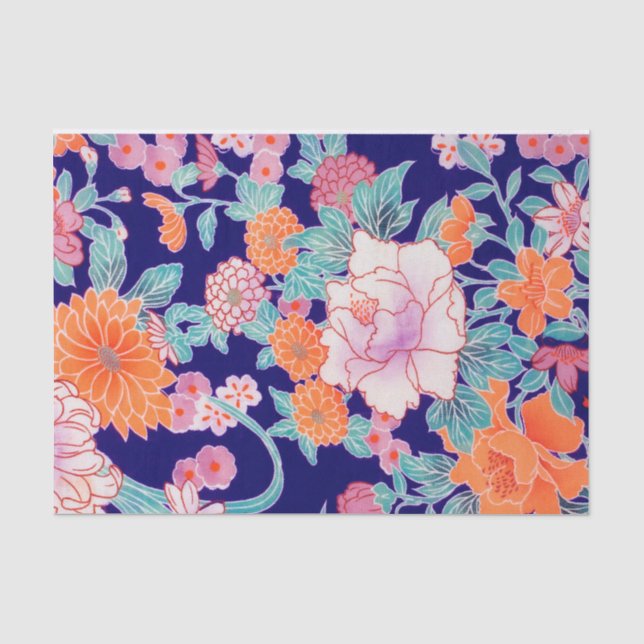 Flowers, Japanese Design Tissue Paper (Front)