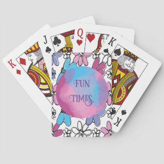 Flowers, Joy, Fun Graphic Playing Cards