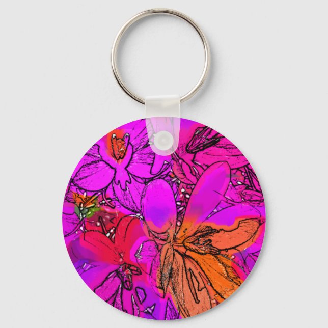 FLOWERS KEY RING (Front)