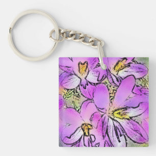 FLOWERS KEY RING