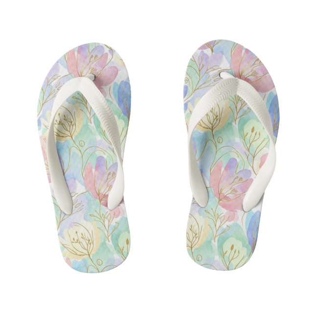 Flowers Kid's Jandals (Footbed)