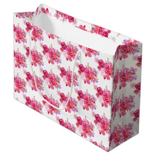 Flowers + large gift bag