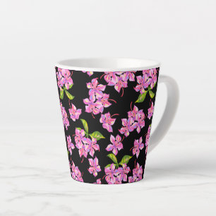 Flowers latte mug