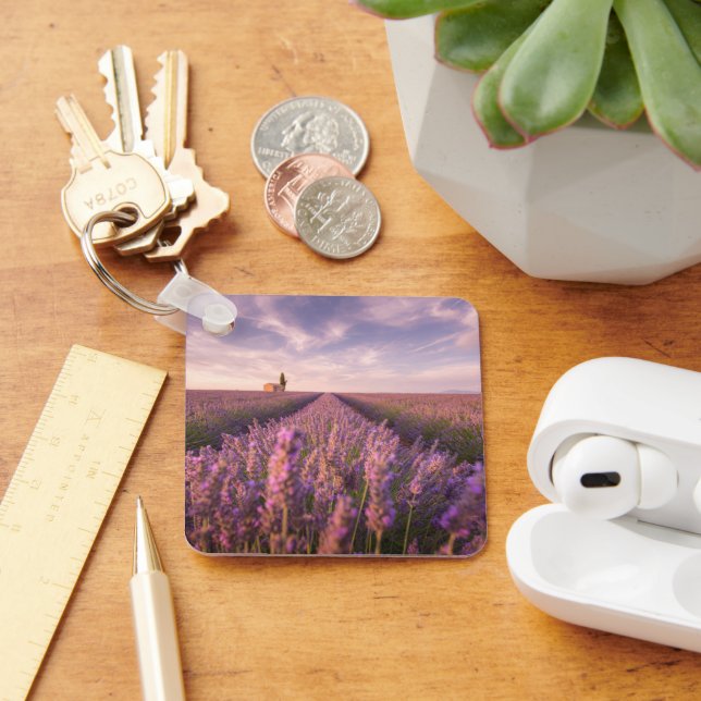 Flowers | Lavender Southern France Key Ring (Desk)