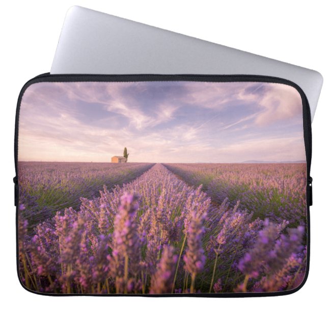 Flowers | Lavender Southern France Laptop Sleeve (Front)
