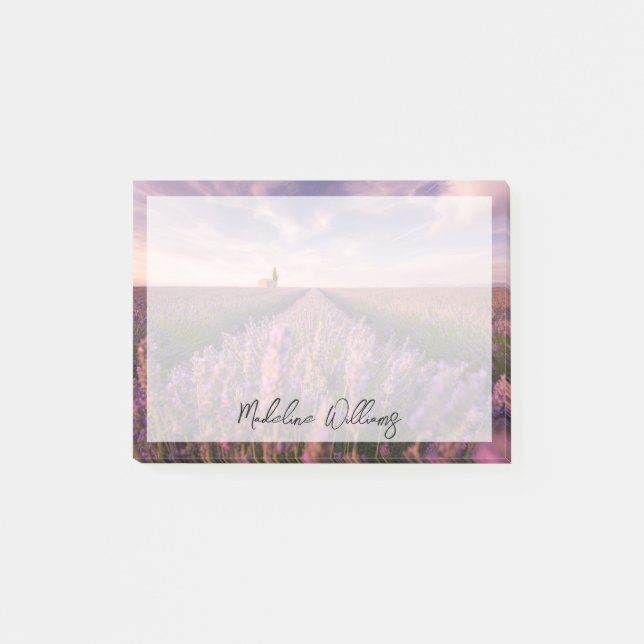 Flowers | Lavender Southern France Post-it Notes (Front)