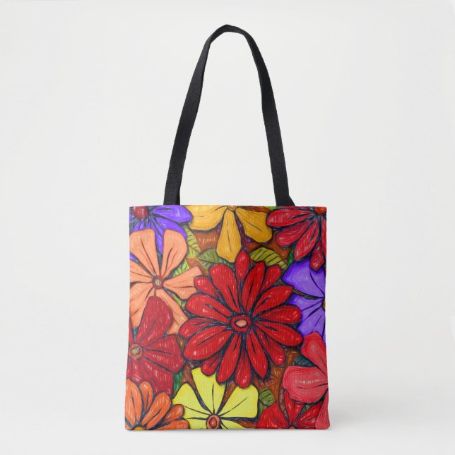 Flowers & Leaves #3 Tote Bag (Front)