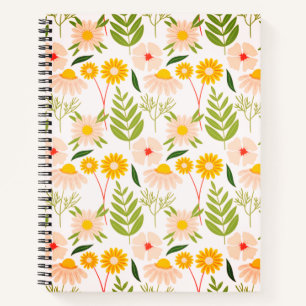 Flowers & Leaves Garden Pattern Notebook