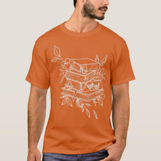 Flowers Librarian Women's Book Lovers Teacher T-Shirt