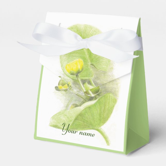 Flowers lilies favour box (Front Side)