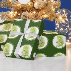 Flowers lilies wrapping paper