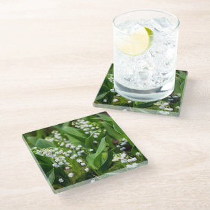 Flowers Lily of the Valley Sweden Glass Coaster
