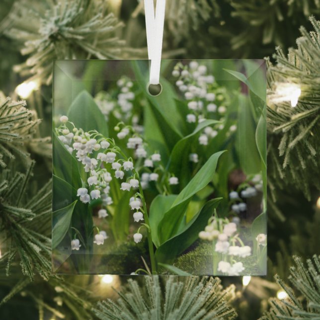 Flowers | Lily of the Valley Sweden Glass Tree Decoration (Insitu)