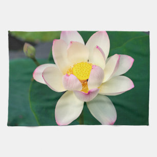 Flowers   Lotus Water Flower Tea Towel