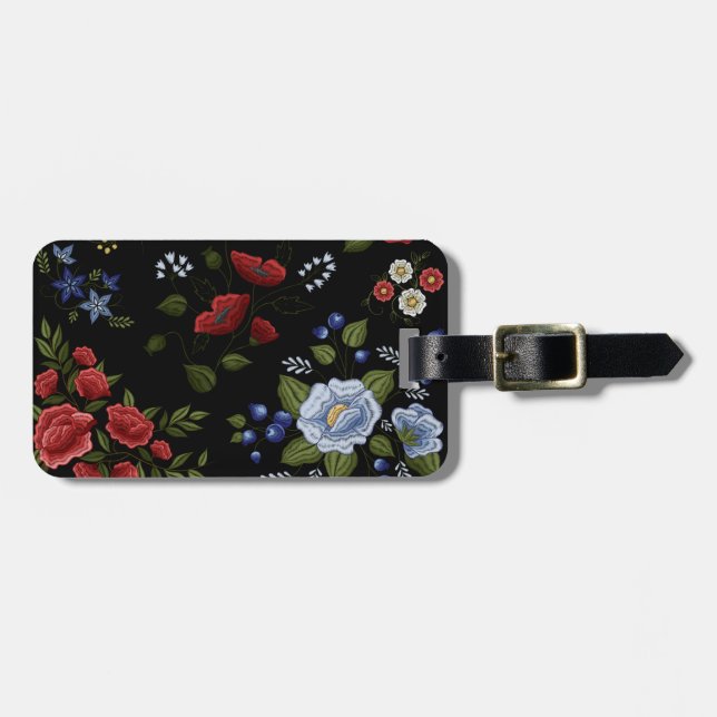 Flowers Luggage Tag (Front Horizontal)
