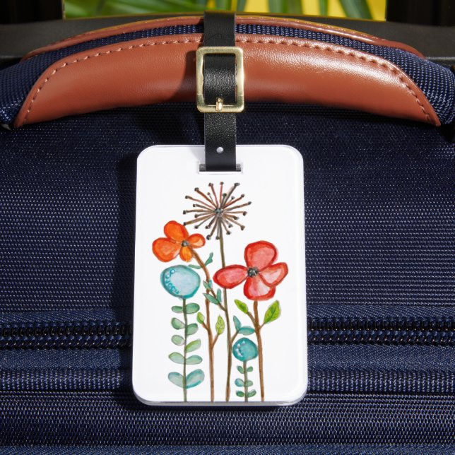 Flowers Luggage Tag (Front Insitu 2)