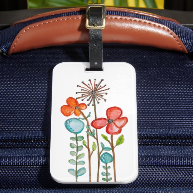 Flowers Luggage Tag (Front Insitu 2)