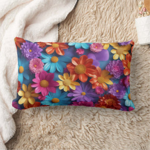 Flowers - Lumbar Pillow 13" x 21"