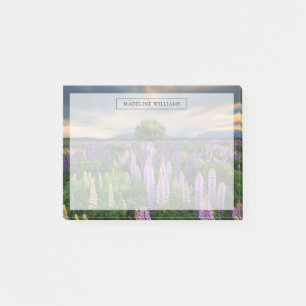 Flowers Lupine Field in New Zealand Post-it Notes