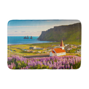 Flowers   Lupines in Bloom Southern Iceland Bath Mat
