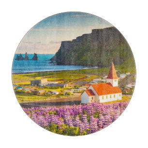 Flowers   Lupines in Bloom Southern Iceland Cutting Board