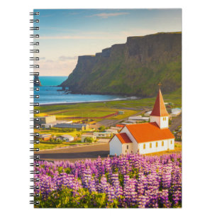 Flowers Lupines in Bloom Southern Iceland Notebook