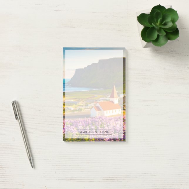 Flowers | Lupines in Bloom Southern Iceland Post-it Notes (Office)