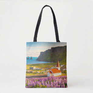 Flowers   Lupines in Bloom Southern Iceland Tote Bag