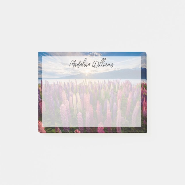 Flowers | Lupines New Zealand Post-it Notes (Front)