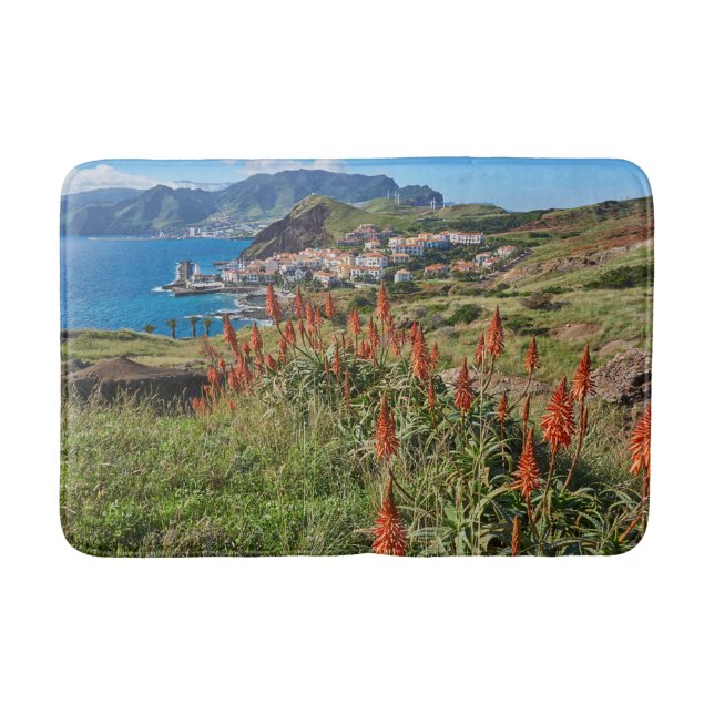 Flowers | Madeira Island Portugal Bath Mat (Front)