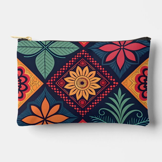 Flowers Magic Pattern Accessory Pouch (Front)