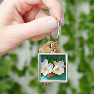 Flowers Magnolia Flower Key Ring