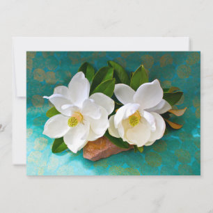 Flowers Magnolia Flower Thank You Card