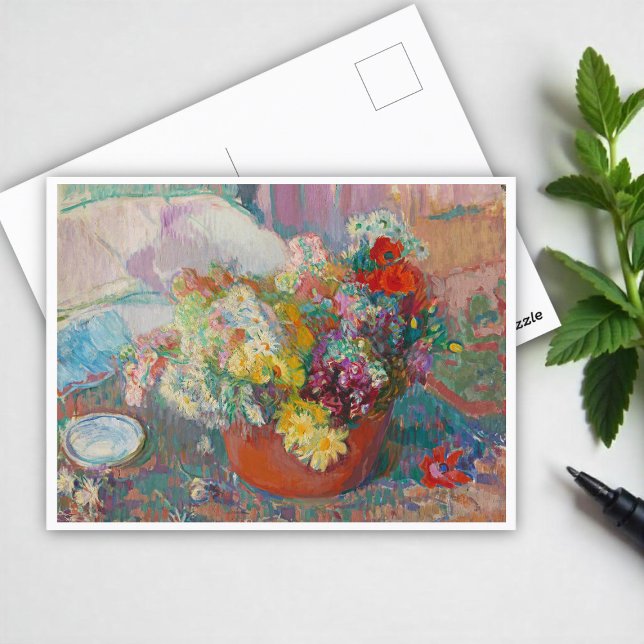 Flowers, Magnus Enckell  Postcard (Creator Uploaded)