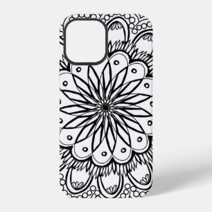 Flowers mandala hand drawing iPhone 12 case