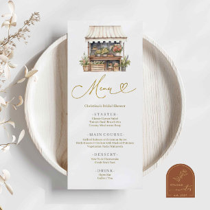 Flower's Market Bridal Shower Menu