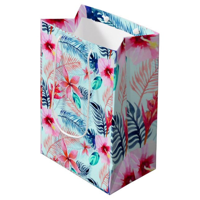 Flowers Medium Gift Bag (Front Angled)