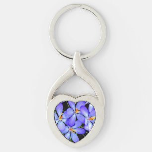 Flowers Metal Keychain