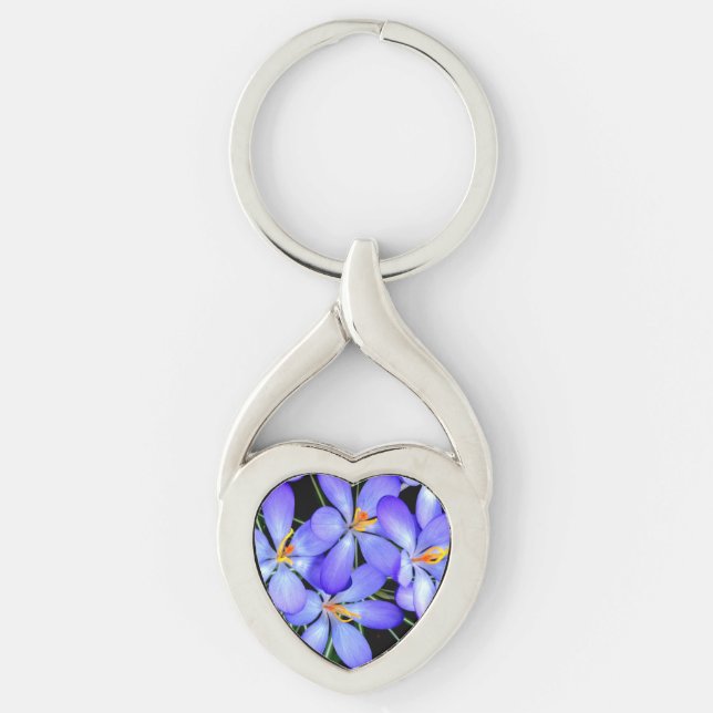 Flowers  Metal Keychain (Front)
