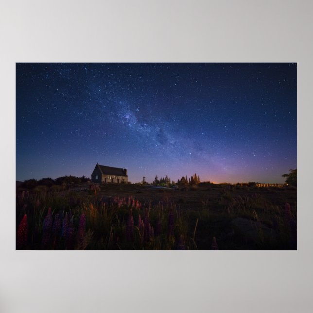 Flowers | Milky Way New Zealand Poster (Front)