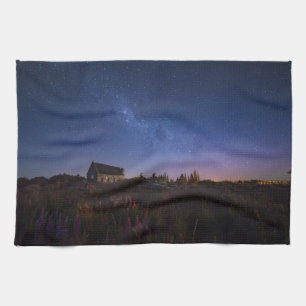 Flowers Milky Way New Zealand Tea Towel