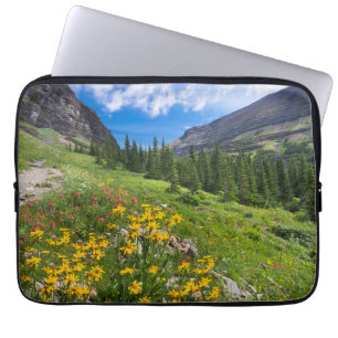 Flowers   Montana Flower Path Laptop Sleeve