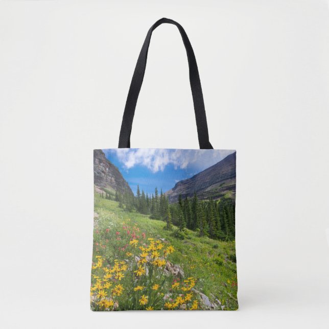 Flowers | Montana Flower Path Tote Bag (Front)